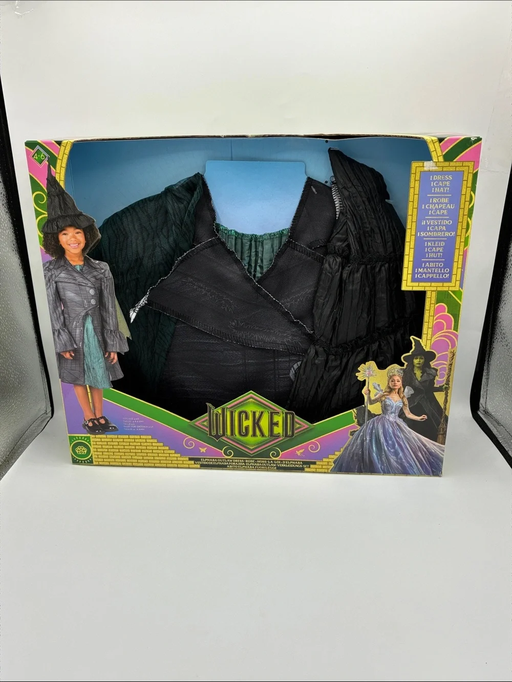 Wicked Deluxe Elphaba Outlaw Outfit Costume Girls Size Small 4-6x